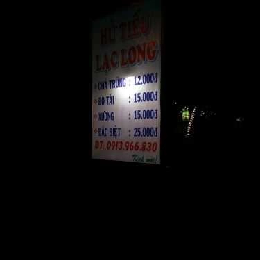 Thực đơn- Quán Ăn Quán Lạc Long - Hủ Tiếu