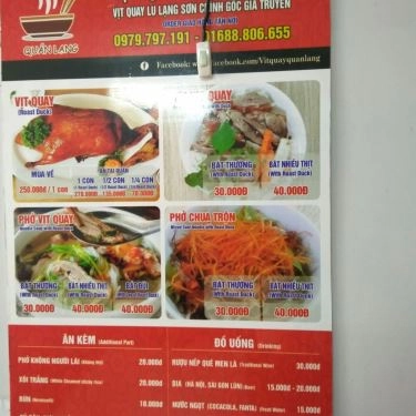 Tổng hợp- Quán Ăn Quán Lạng - Phở Chua & Vịt Quay Lạng Sơn