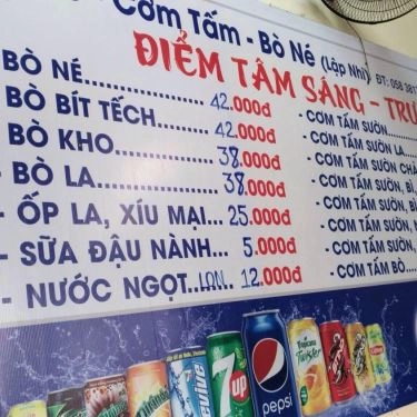 Thực đơn- Quán Ăn Lập Nhi - Cơm Tấm & Bò Né