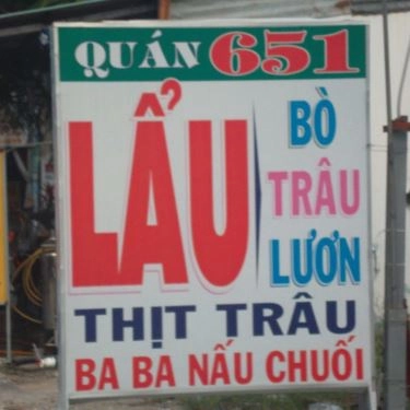 Thực đơn- Quán Ăn Lẩu Bò 651