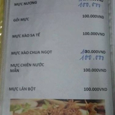 Thực đơn- Quán Ăn Quán Lẩu Dê & Cá Lóc Nướng
