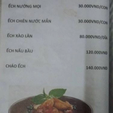 Thực đơn- Quán Ăn Quán Lẩu Dê & Cá Lóc Nướng