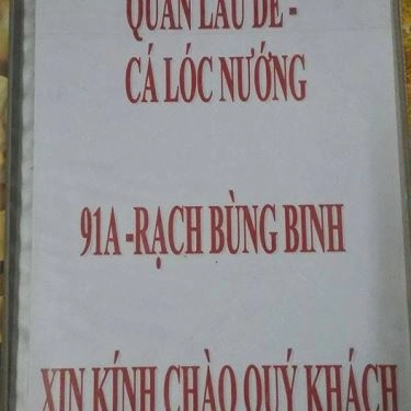 Thực đơn- Quán Ăn Quán Lẩu Dê & Cá Lóc Nướng