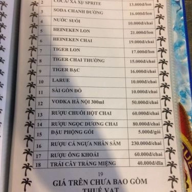 Thực đơn- Quán Ăn Quán Lẩu Dê Phú Quý
