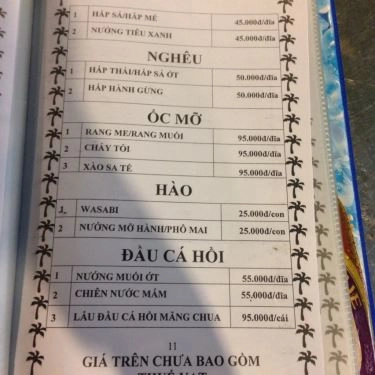Thực đơn- Quán Ăn Quán Lẩu Dê Phú Quý