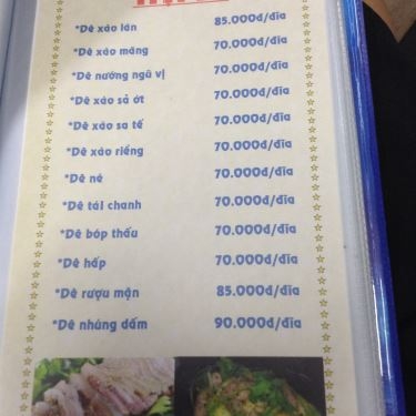 Thực đơn- Quán Ăn Lẩu Dê Tài Ký 2 - Khổng Tử