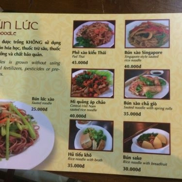 Thực đơn- Quán Ăn Quán Lức Khai Minh - Điện Biên Phủ