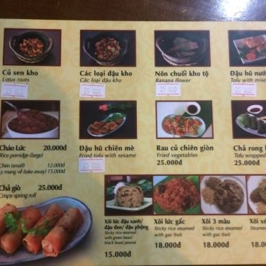 Thực đơn- Quán Ăn Quán Lức Khai Minh - Điện Biên Phủ