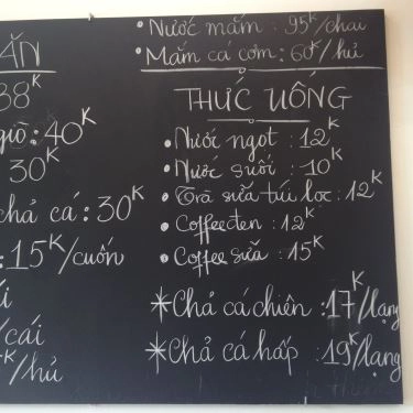 Thực đơn- Quán Ăn Quán Mặn - Bún Chả Cá & Bánh Canh Quy Nhơn