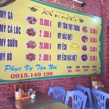 Thực đơn- Quán Ăn Mì Quảng Bà Hoa - Lê Độ