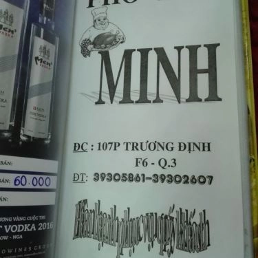 Thực đơn- Quán Ăn Quán Minh - Lẩu Bò Dê Trương Định