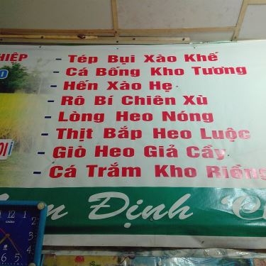 Thực đơn- Nhà Hàng Nam Định Quán - Cơm Gia Đình