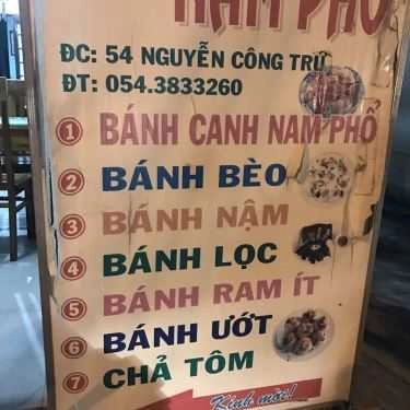 Thực đơn- Quán Ăn Quán Nam Phổ - Đặc sản Huế