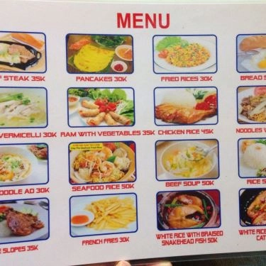 Thực đơn- Quán Ăn Bò Né Nam Trang