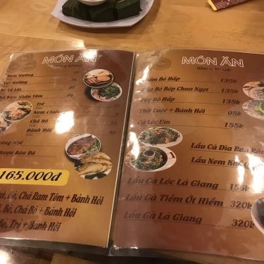 Thực đơn- Quán Ăn Quán Nem Chợ Huyện - Đặc Sản Bình Định - Bạch Đằng