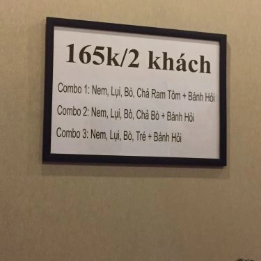 Thực đơn- Quán Ăn Quán Nem Chợ Huyện - Đặc Sản Bình Định - Lũy Bán Bích