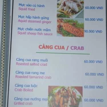Thực đơn- Quán Ăn Quán Ngân Hà - Hải Sản Tươi Sống