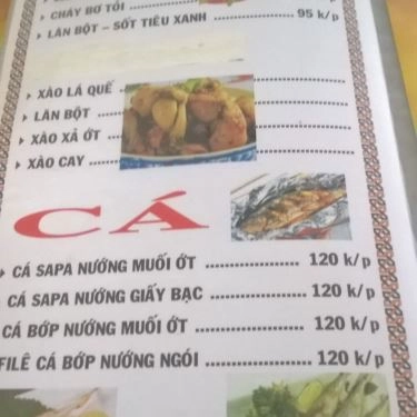 Thực đơn- Quán Ăn Quán Ngói - Lê Bình