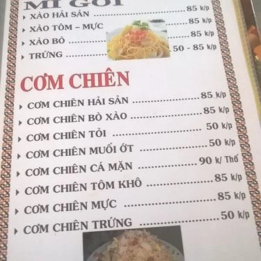 Thực đơn- Quán Ăn Quán Ngói - Lê Bình