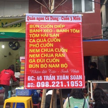 Thực đơn- Quán Ăn Quán Ngon Cô Dung - Đồ Cuốn 3 Miền