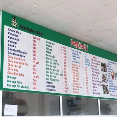 Thực đơn- Quán Ăn Quán Ngon Hà Nội