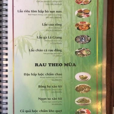 Thực đơn- Nhà Hàng Quán Ngon Miền Tây - Văn Cao