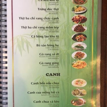 Thực đơn- Nhà Hàng Quán Ngon Miền Tây - Văn Cao