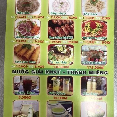 Thực đơn- Quán Ăn Quán Ngon - Nguyễn Thị Thập