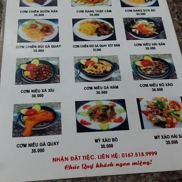 Thực đơn- Quán Ăn Quán Ngon Nhật Linh - Cơm Niêu Văn Phòng