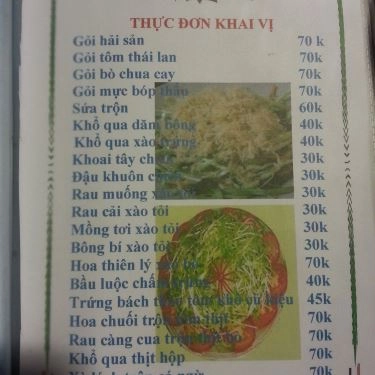 Thực đơn- Quán Ăn Nhân Méo - Hải Sản Bình Dân