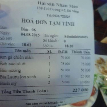 Tổng hợp- Quán Ăn Nhân Méo - Hải Sản Bình Dân