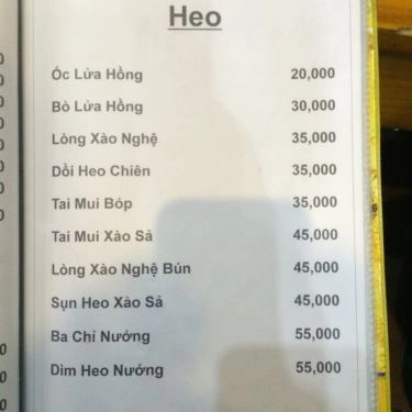 Thực đơn- Quán Ăn Quán Nhậu Carrot - Gà Hấp Hành