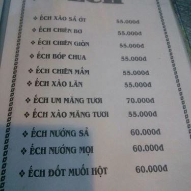 Thực đơn- Quán Ăn Quán Nhậu Mỹ Liên