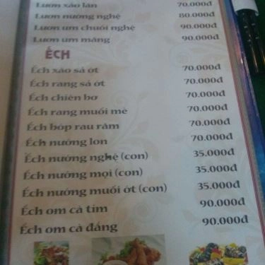 Thực đơn- Quán Ăn Quán Nhậu Năm Quý - Hồ Tùng Mậu