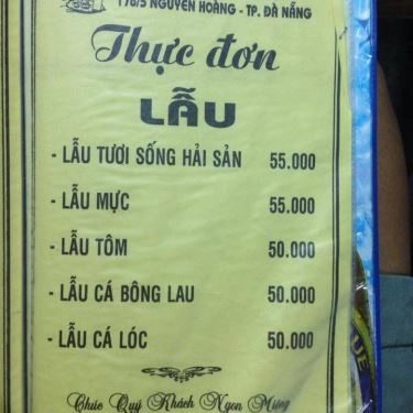 Thực đơn- Quán Ăn Quán Nhậu Tuấn