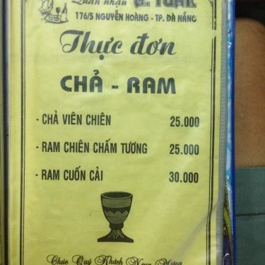 Thực đơn- Quán Ăn Quán Nhậu Tuấn
