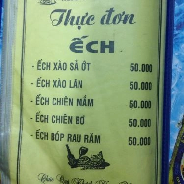 Thực đơn- Quán Ăn Quán Nhậu Tuấn