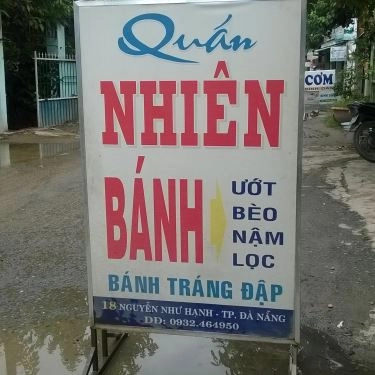 Thực đơn- Quán Ăn Quán Nhiên - Các Món Bánh Huế