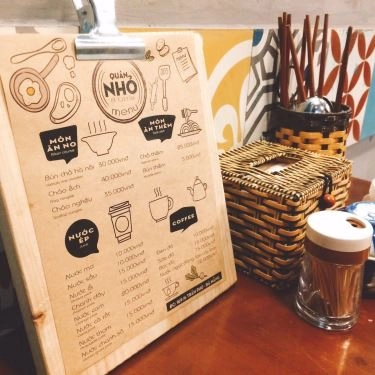 Thực đơn- Quán Ăn Quán Nhỏ - Ẩm Thực Hà Nội