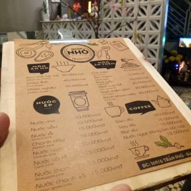 Thực đơn- Quán Ăn Quán Nhỏ - Ẩm Thực Hà Nội