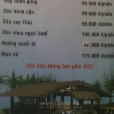 Thực đơn- Quán Ăn Quán Nướng 210