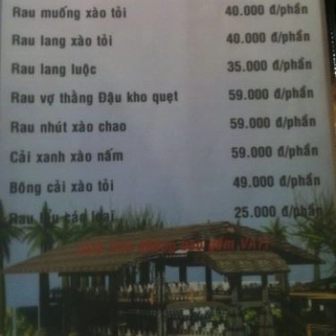 Thực đơn- Quán Ăn Quán Nướng 210