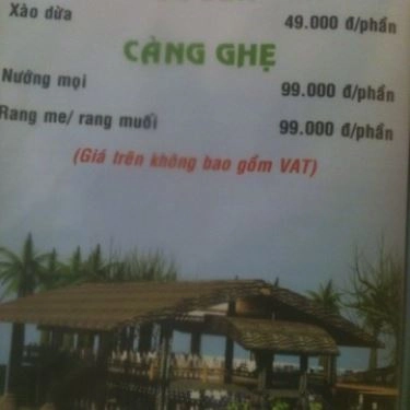 Thực đơn- Quán Ăn Quán Nướng 210