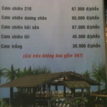 Thực đơn- Quán Ăn Quán Nướng 210