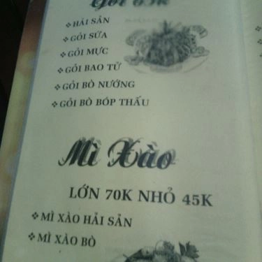 Thực đơn- Quán Ăn Quán Nướng 430