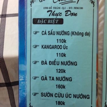 Thực đơn- Quán Ăn Quán Chiều Nay - Xiên Nướng Kiểu Nga