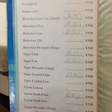 Thực đơn- Quán Ăn Quán Chiều Nay - Xiên Nướng Kiểu Nga