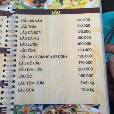 Thực đơn- Quán Ăn Quán Nướng Kim Liên