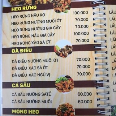 Thực đơn- Quán Ăn Quán Nướng Kim Liên