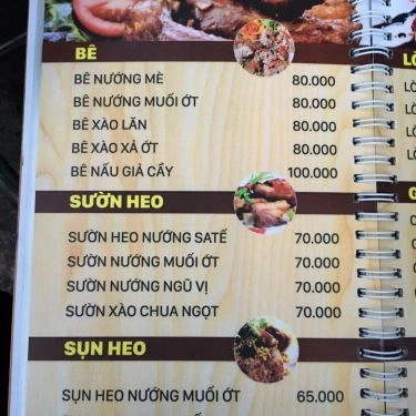 Thực đơn- Quán Ăn Quán Nướng Kim Liên